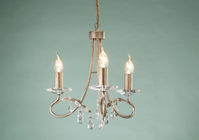 Christina 3-Light Chandelier Silver/Gold