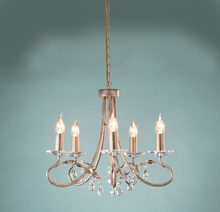 Christina 5-Light Chandelier Silver/Gold