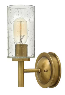 Collier 1lt Wall Light with Glass Shade