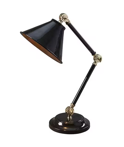Provence One-Light Element Mini Desk Lamp with Metallic Highlight