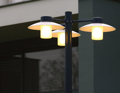 Aubanne Model 6 Clear Glass Lamp Post
