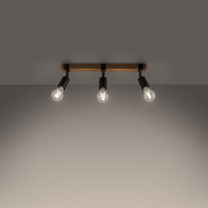 Zuca 3 Ceiling Light in Black