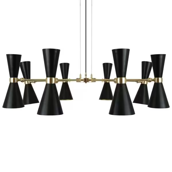 Cairo 8-Arm Mid-Century Chandelier