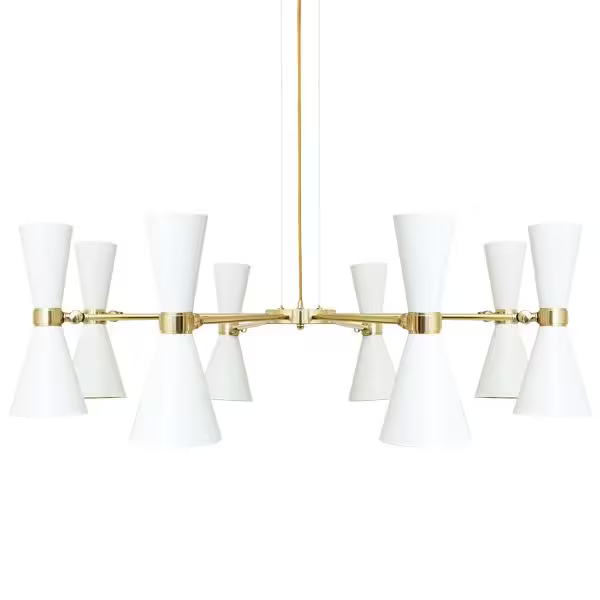 Cairo 8-Arm Mid-Century Chandelier