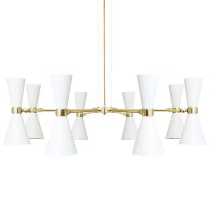 Cairo 8-Arm Mid-Century Chandelier