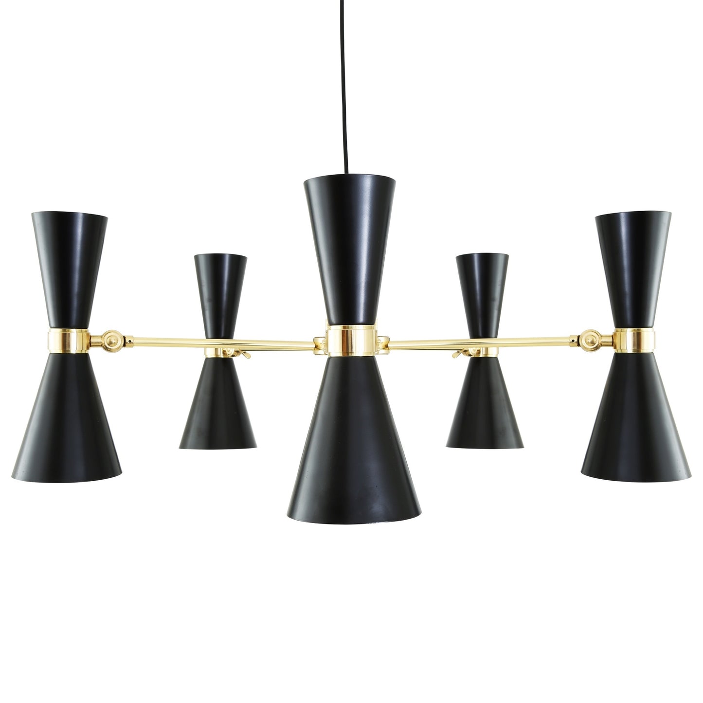 Cairo 5-Arm Mid-Century Chandelier