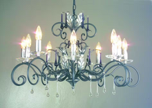 Amarilli 10-Light Chandelier with Clear Glass Drops