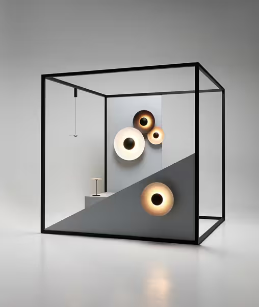 Ginger 32 C Small LED Wall Light with Lacquered Metal Aluminium Dissipater