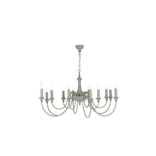 Bailey 12-Light Chandelier with Intricate detailing & Antique Cream Finish