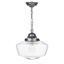 Stowe Single Metal Pendant with Glass Shade
