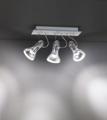 Atlas Recessed Ceiling Spotlight with Transparent Polycarbonate Shade