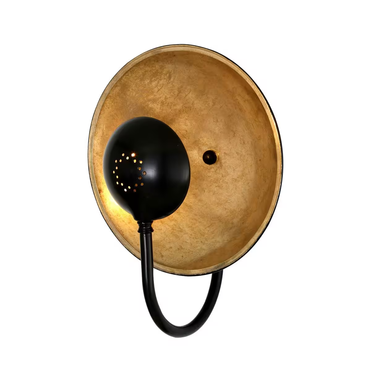 Orebro Industrial Matt Black Wall Light