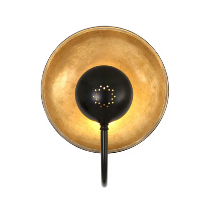 Orebro Industrial Matt Black Wall Light