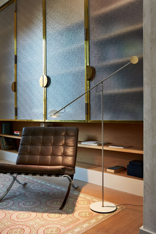 Copernica P Floor Lamp with Lacquered Steel Base