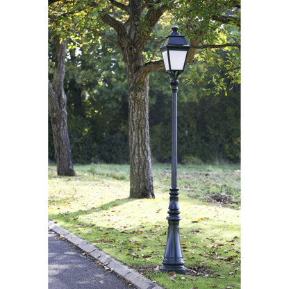 Avenue 3 Large Clear Glass Lamp Post with Minimalist lines style lantern