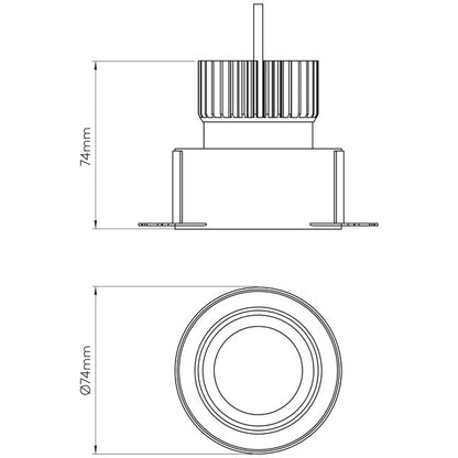 Astro Trimless Round Adjustable Downlight
