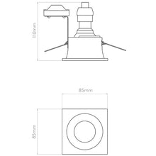 Astro Minima Square Fixed Downlight