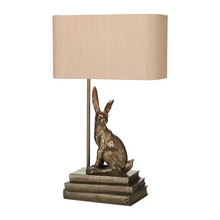 Hopper Table Lamp in Bronze Resin