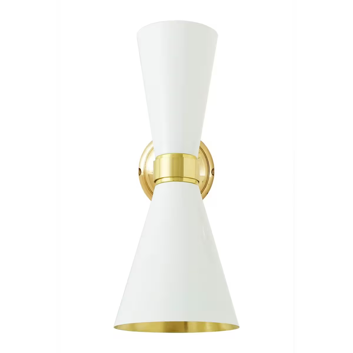 Cairo Mid-Century Double Cone Wall Light