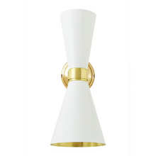 Cairo Mid-Century Double Cone Wall Light