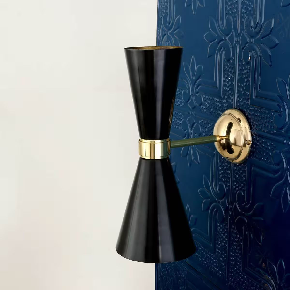 Cairo Mid-Century Double Cone Wall Light