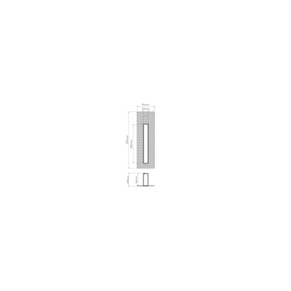 Borgo 200 Trimless Matt White LED Wall Recessed