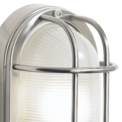 Salcombe Small Outdoor Bulkhead Oval Wall Light