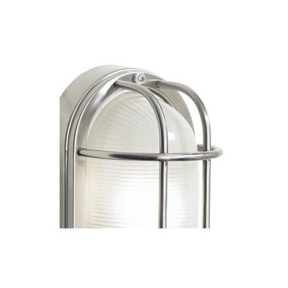 Salcombe Small Outdoor Bulkhead Oval Wall Light