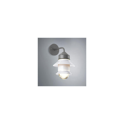 Santorini A Fixed Stem Outdoor Wall Lamp With Glass Diffuser