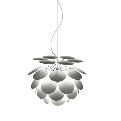 Discoco 53 Small Pendant with Opaque Discs On Chrome Sphere