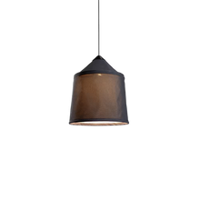 Jaima 43 IP65 Small Outdoor LED Pendant with Tapered Textile Shade