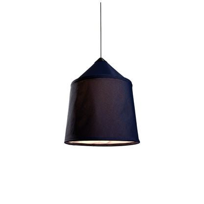 Jaima 54 IP65 Medium Outdoor LED Pendant with Tapered Textile Shade