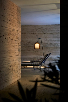 Jaima P207 Small Outdoor LED Floor Lamp in Black