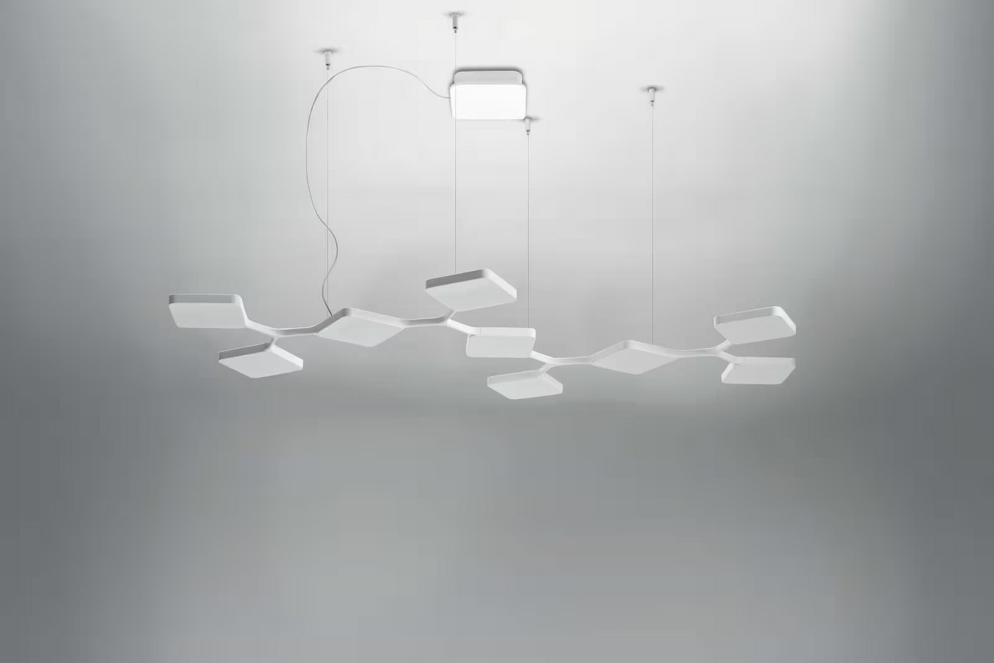 Quad P9 LED Pendant with Nine Square Shapes