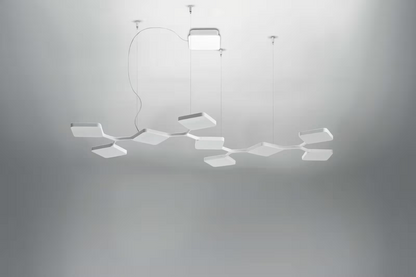 Quad P9 LED Pendant with Nine Square Shapes
