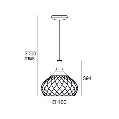 Mongolfier P2 Medium LED Pendant with Balloon Shape Design