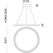 Hinomaru P Small LED Pendant