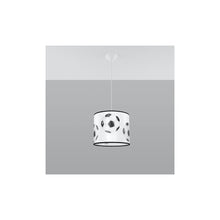 Football A 30 Pendant in White
