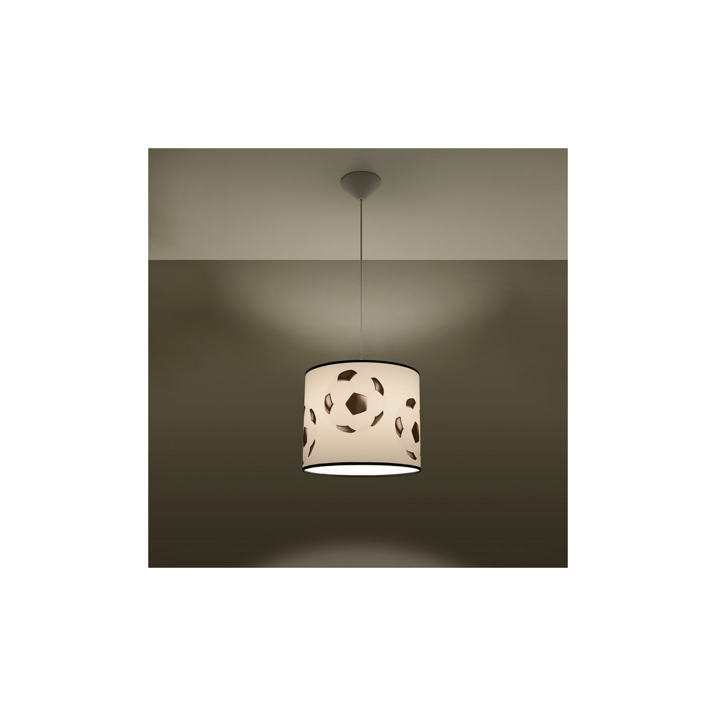 Football A 30 Pendant in White