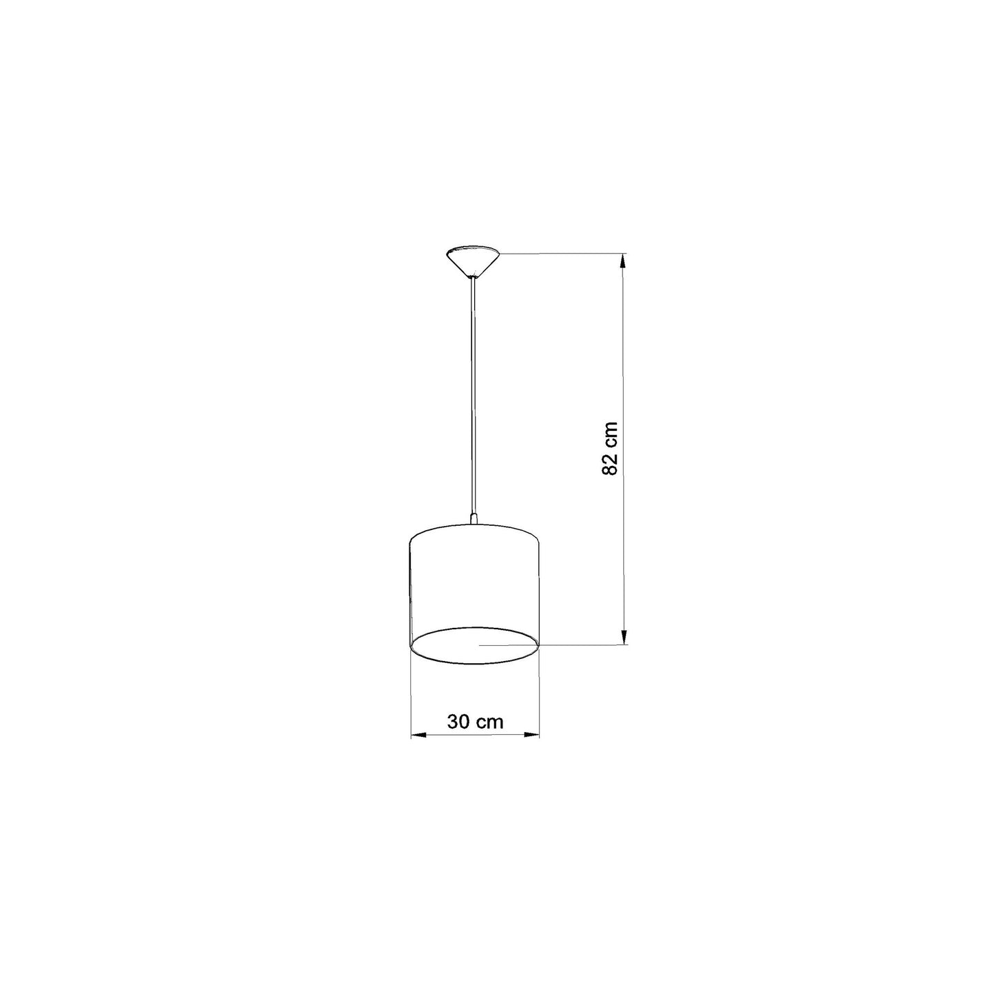 Football B 30 Pendant in White