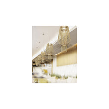 Allegro Assai Gold LED Pendant with Lacquered Aluminium & Chromed Metal