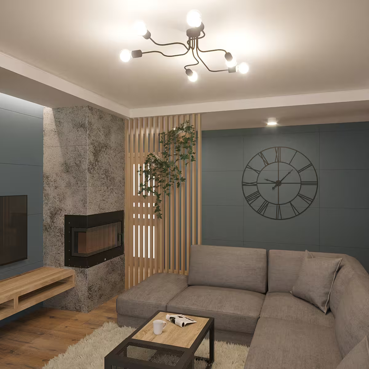 Vector 6 Chandelier