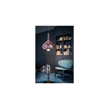 Sky Fall Large Metal Frame LED Pendant with Blown Glass Diffuser