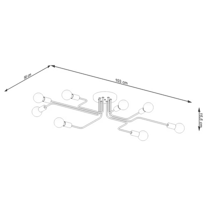 Vector 8 Chandelier