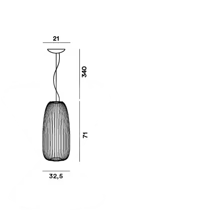 Spokes 1 LED Pendant