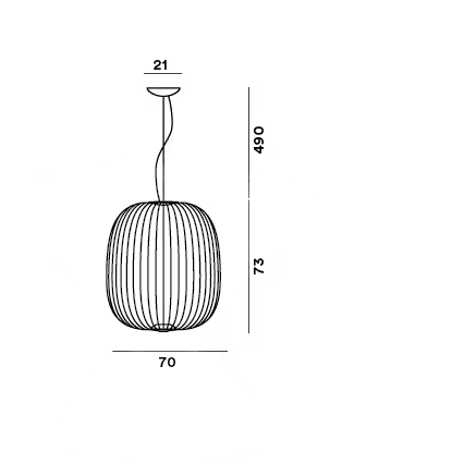 Spokes 2 Large Dimmable LED Pendant with Varnished Steel & Aluminium