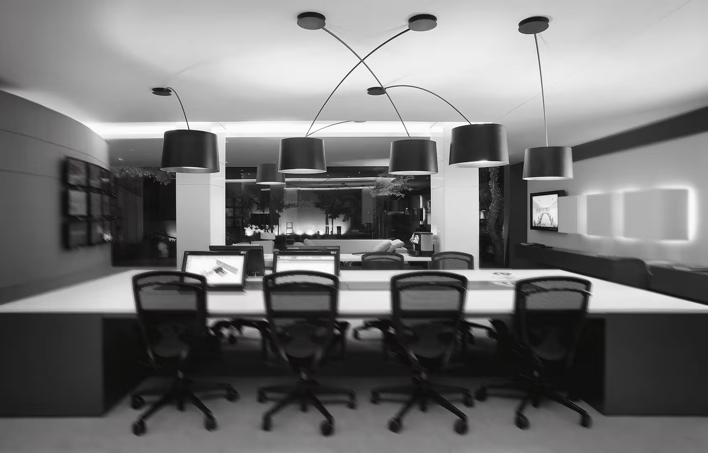 Twiggy LED Ceiling Light with Thin & Flexible Arched Line