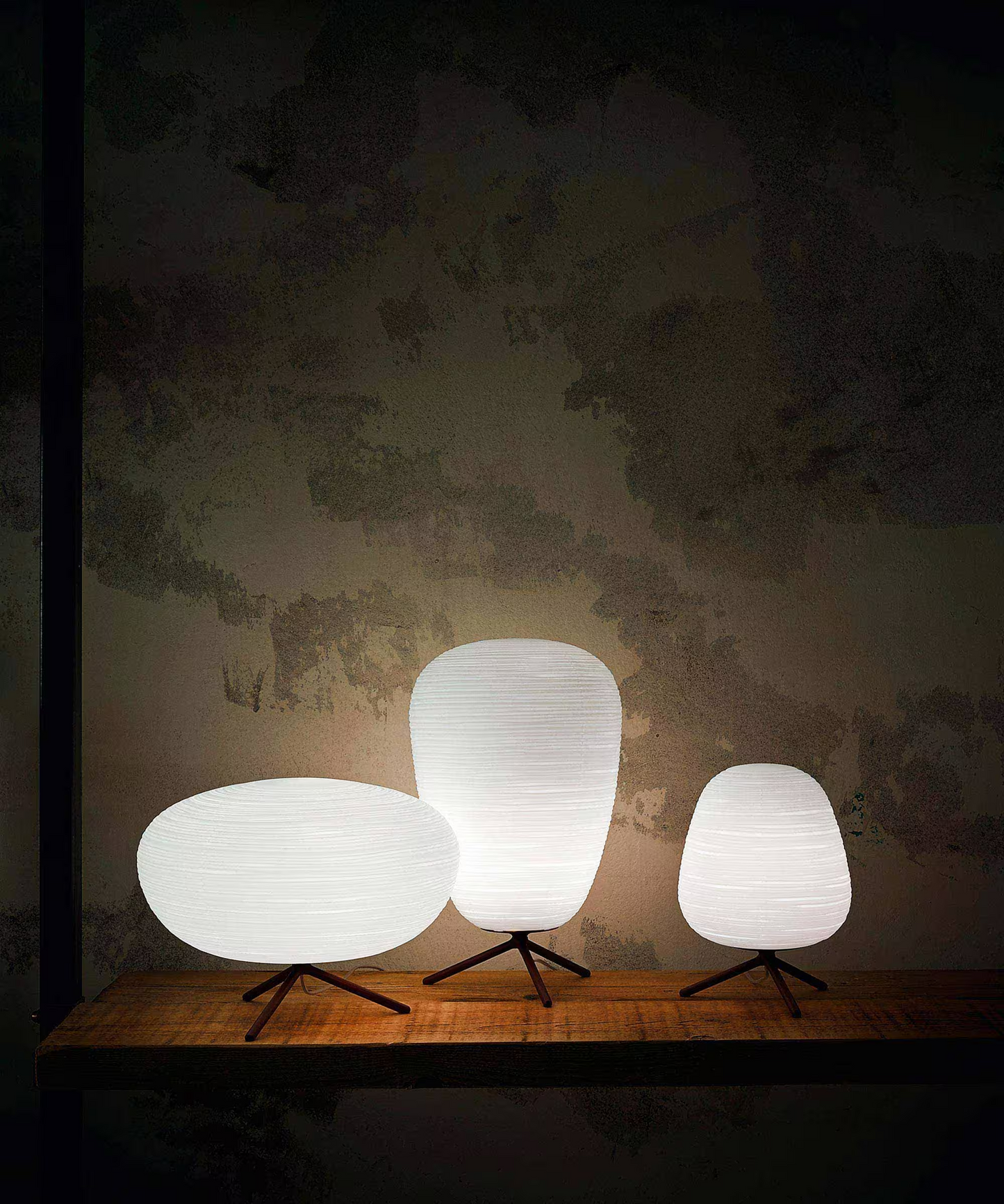 Rituals 3 On/Off Satin Glass Table Lamp with Coated Metal