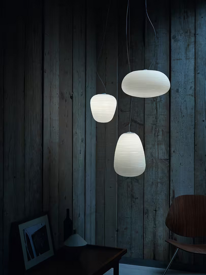 Rituals 2 Blown Glass Pendant with Coated Metal