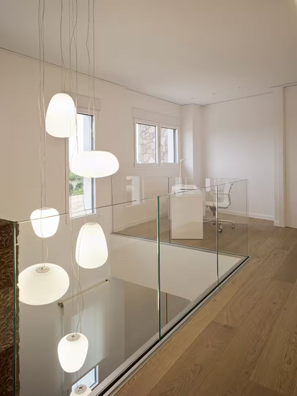 Rituals 3 Blown Glass Pendant with Lacquered Metal